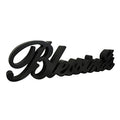Black Wooden Blessings Sign - Free Standing Wall Art Decor 16 x 4 1/4 Inches