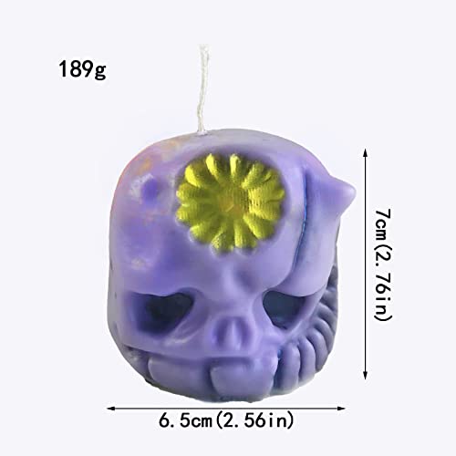 Skull Candle Mold for Candle Making Resin Casting Halloween DIY Craft - Adai Variation