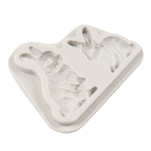 Easter Bunny Silicone Fondant Mold - Chocolate Candy & Cake Decor - Style A