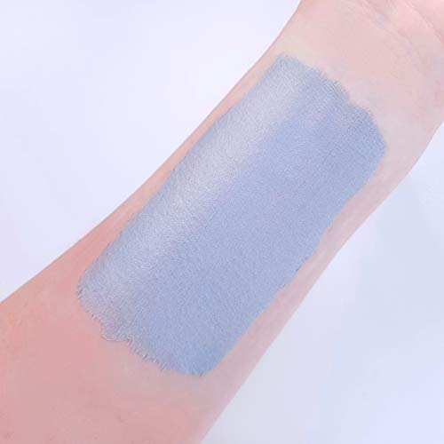 Cosmic Moon Metallic Silver Face & Body Paint Cake - Water Based Makeup for Adults Kids 1.26oz - Variation: Silver