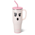 40oz Insulated Mega Mug with Handle & Straw - Boo Crew Ghost Variation