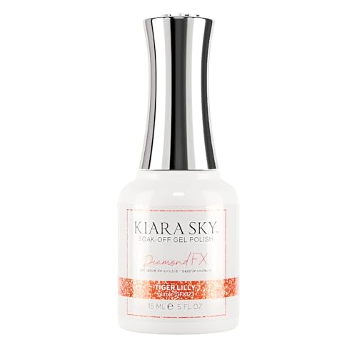 KIARA SKY Diamond FX Reflective Gel Polish - Tiger Lilly Variation