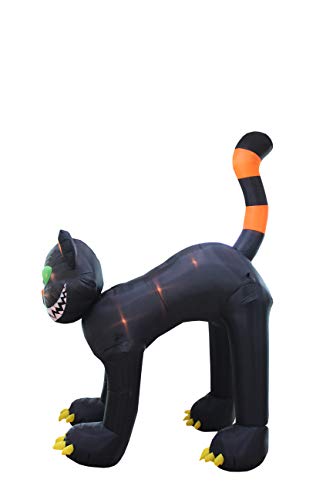 11 Foot Tall Animated Black Cat Inflatable Halloween Decor