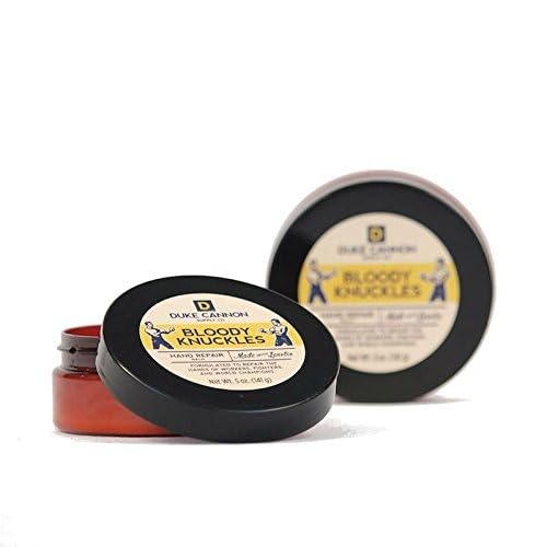 Duke Cannon Bloody Knuckles Hand Repair Balm - Unscented Moisturizer for Hardworking Hands, Repair and Revitalize Dry, Cracked Skin, (5 oz. - 2 Pack)