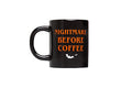 16 oz Nightmare Before Coffee Halloween Mug - Double-Sided Spooky Design