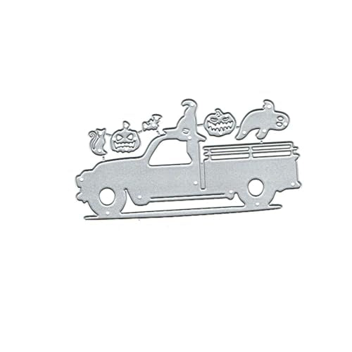 Halloween Pumpkin Car Metal Die Cuts for Scrapbooking & Card Making