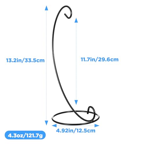 Heavy-Duty 13-Inch Ornament Display Stands for Art, Glass, Witch Balls - 6 Pack