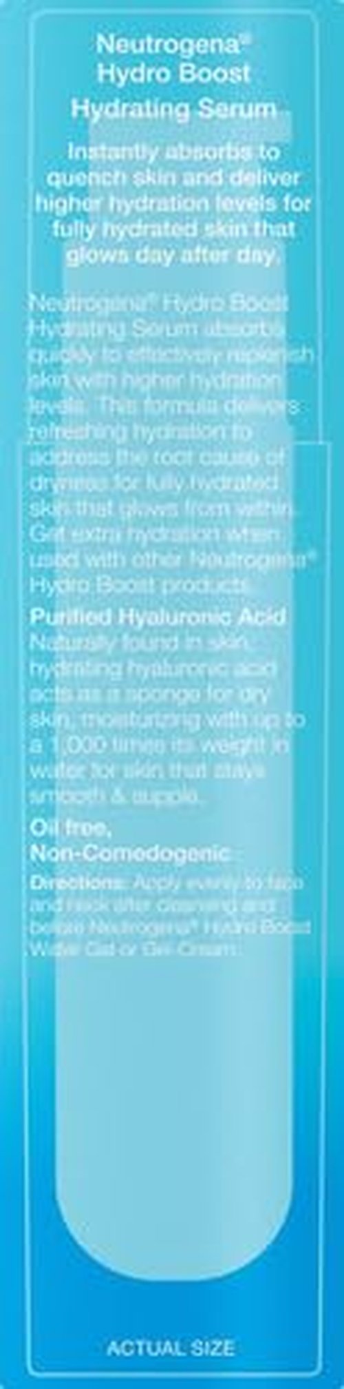 Neutrogena Hydro Boost Hyaluronic Acid Serum - Oil-Free, Non-Comedogenic Formula for Glowing Skin | 1 fl. oz