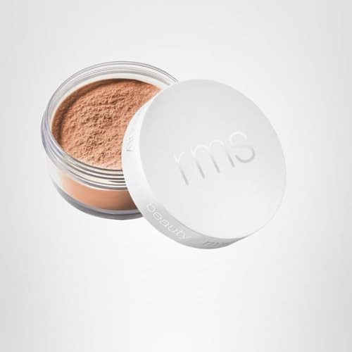 RMS Beauty Hydra Setting Powder – Talc-Free Loose Setting Powder – 8-Hour Shine Control & Soft-Focus Blur – Hydrating Skincare-Infused Formula with Cotton Puff – 0.35 oz