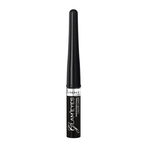 Rimmel Glam Eyes Liquid Liner - Bold Black Glamour for Stunning Eye Looks | 3.5 ml