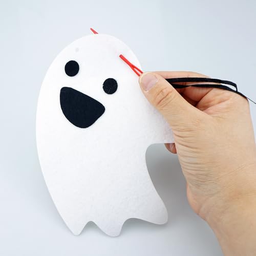 Halloween Ghost Garland Set - Felt Hanging Banner for Party Decor