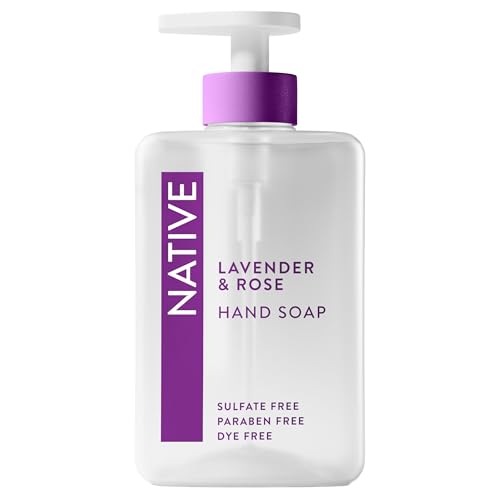 Native Liquid Hand Soap Lavender & Rose 13 oz - Non-Drying, Plant-Based Formula