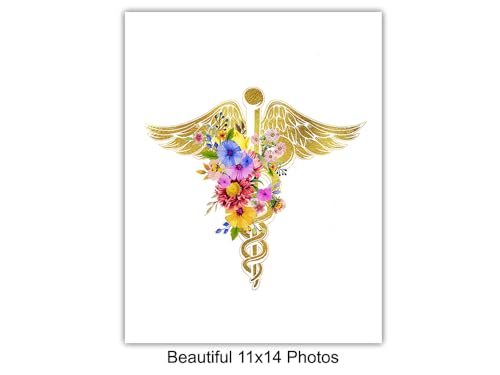 Physician Assistant & ER Nurse Appreciation Wall Art 11x14 - Hospital Office Decor - RN Gifts - Set of Unframed Prints