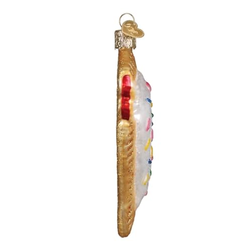 Glass Toaster Pastry Ornament - Handcrafted Holiday Christmas Tree Decor