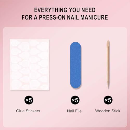 120Pcs Long Square Black French Tip Press On Nails with Glitter & Designs - Style-17