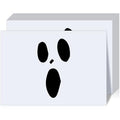Halloween Ghost Paper Placemats - White Boo Party Table Decor, 100 Pack
