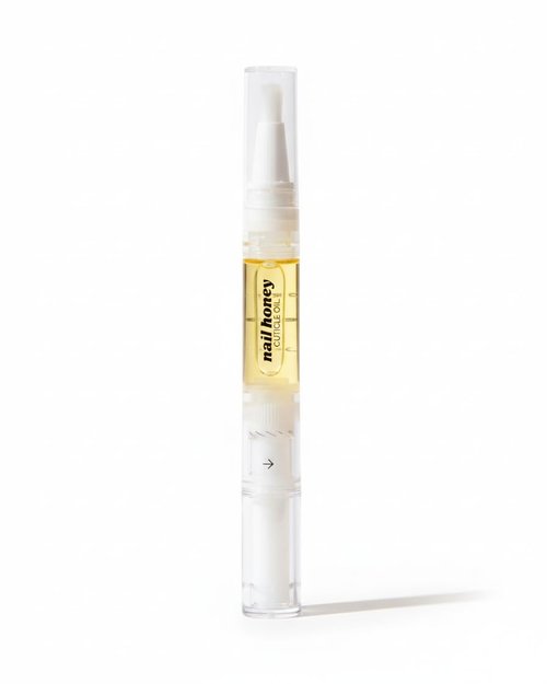 Twinkled T Nail Honey Cuticle Oil Pen – Organic Nail Growth Oil for Dry Cuticles, Brittle Nails & Hangnails – Strengthening Nail Treatment with Jojoba, Almond & Argan Oil (2ml Pen)