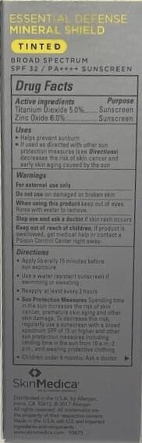 SkinMedica Essential Defense Mineral Shield SPF | Lightweight Sunscreen for Oily/Combination Skin - 1.85 Oz