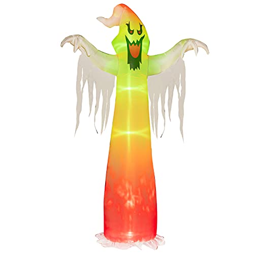 9 FT Halloween Inflatable Ghost with LED Lights Outdoor Yard Decoration