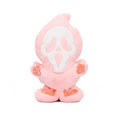 Pink Halloween Ghost Pillow 15.8 Inch Spooky Funny Throw Cushion for Sofa Home Decor