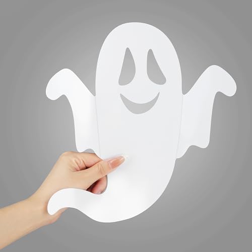 24Pcs Halloween Ghost Wall Stickers - 3D Reusable Spooky Decals for Home & Party