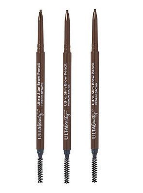 Ulta Beauty 3 Pack Ultra Slim Brow Pencil. Medium Brown. Size 0.003 oz. Y