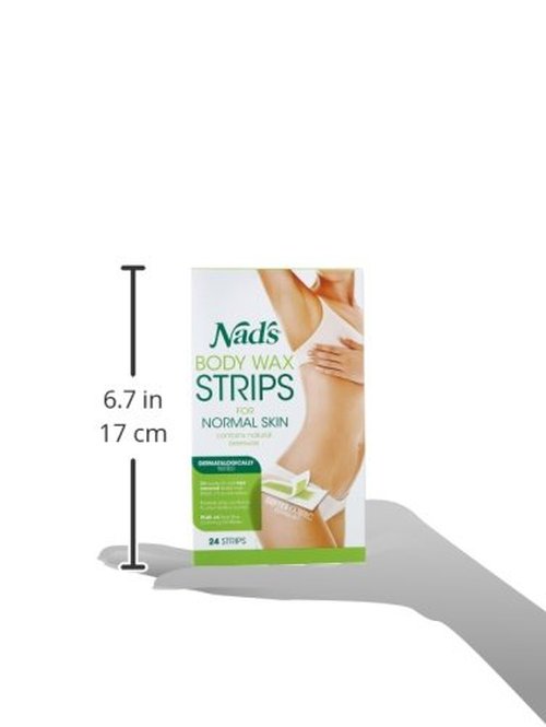 Nad's Hair Removal Strips, 24 Strips (Pack of 2)