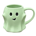 Halloween Ghost Mug - Green 3D Cute Spooky Ceramic Coffee Cup, Novelty Gift