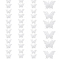 White Paper Butterfly Banner Hanging Decor for Parties & Events - 4 Pieces