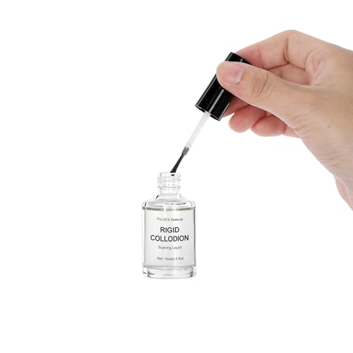 Rigid Collodion Scar Makeup Kit with Brush & Remover - Halloween & Cosplay Effect