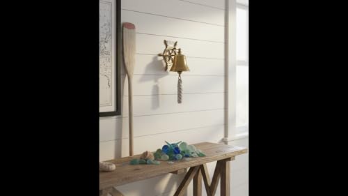 Nautical Wall Hanging Ship Bell - Brass Indoor/Outdoor Decor, 3-Inch Diameter Variation of D-3 inch / Brass