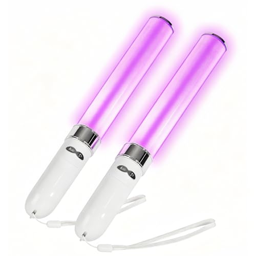 LED Glow Stick 18 Colors Multicolor Flash Light for Concerts & Parties - 2 Pack
