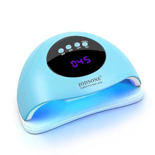 JODSONE M50005 UV LED Nail Lamp Blue Gel Polish Dryer with Auto Sensor & 4 Timer Modes