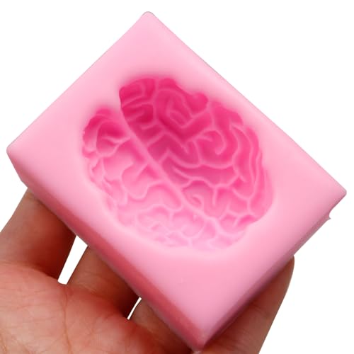 Halloween Brain Shaped Silicone Mold for Cake Decoration & Crafts - Variation CRR-87