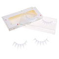 White False Eyelashes - Lightweight Natural Look for Cosplay & Parties - 2 Pairs