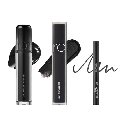 Black Lip Makeup Set - Gloss, Matte & Lip Liner Trio - Limited Edition