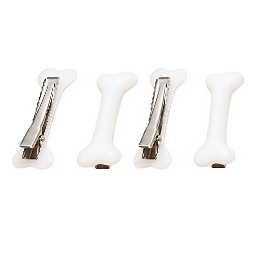 Halloween Bone Hair Clips - Skeleton Hairpins for Women & Girls, 4 Pack