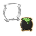 Halloween Cauldron Cookie Cutter - 3 Inch Witchy Cookie Mold for Baking & Crafts
