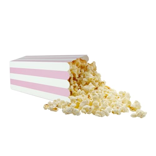 Pink Popcorn and Candy Boxes 24 Pack - Carnival Party Supplies