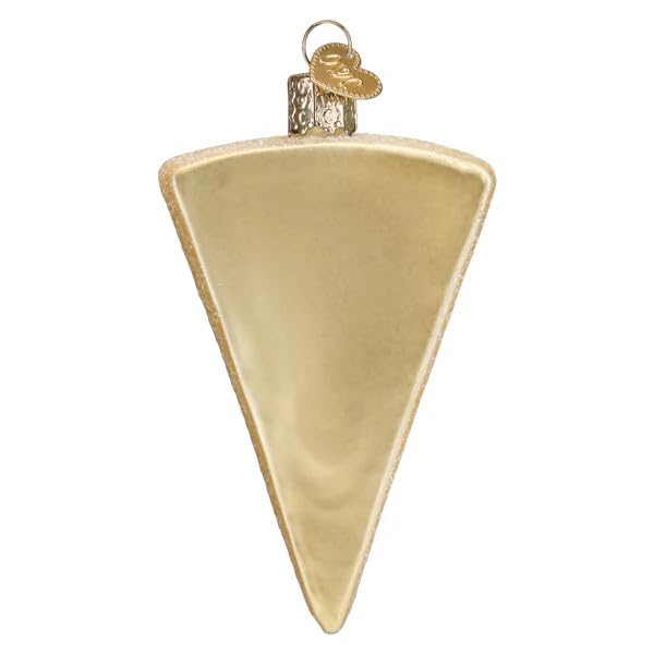 Christmas Glass Ornament - Parmesan Cheese Handcrafted Holiday Decoration