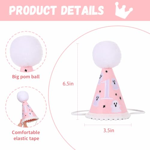 Kids Spooky First Birthday Hat - Halloween Ghost Party Accessory