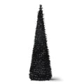 Black 5FT Collapsible Pop Up Tinsel Christmas Tree - Pencil Style