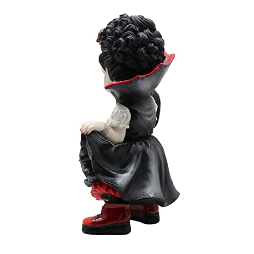 Vampire Gothic Resin Figurine Halloween Decor Collectible Sculpture - Hand Painted