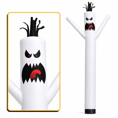 Ghost Inflatable Tube Man - 6FT Tall Wacky Wavy Dancing Guy for Outdoor Decoration - Variation: Ghost-6FT