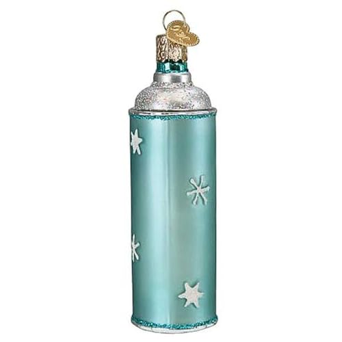 Hairspray Glass Ornament - Handcrafted Christmas Tree Decoration, Retro Beauty Collection