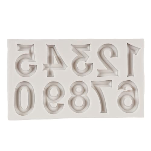 Number Silicone Mold Photo Frame Fondant Molds Set of 4 - Cake Decorating