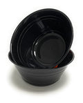 Large Snack Bowls 2-Pack (4L) - Black | Reusable, Microwave & Dishwasher Safe
