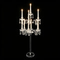 Clear Acrylic Candelabra Centerpieces for 10 Taper LED Candles - Elegant Table Decor