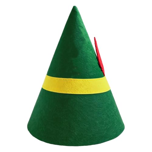 Green Christmas Elf Hat Bulk for Adults - Santa Elf Costume Accessories