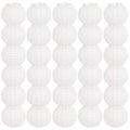 12 Inch White Paper Lanterns - Decorative Chinese Hanging Lanterns for Weddings, Parties, Christmas & Home Decor - 30 Pack